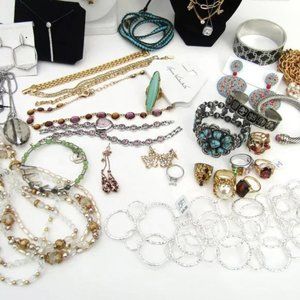 Costume Jewelry Lot Chico's Some Vintage Avon Gloria Vanderbilt